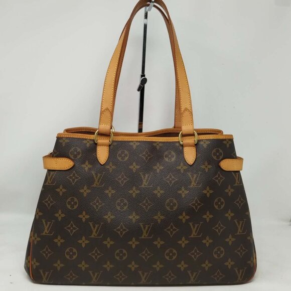 Louis Vuitton Batignolles Horizontal Monogram Canvas Leather Tote Bag Authentic - Picture 4 of 15